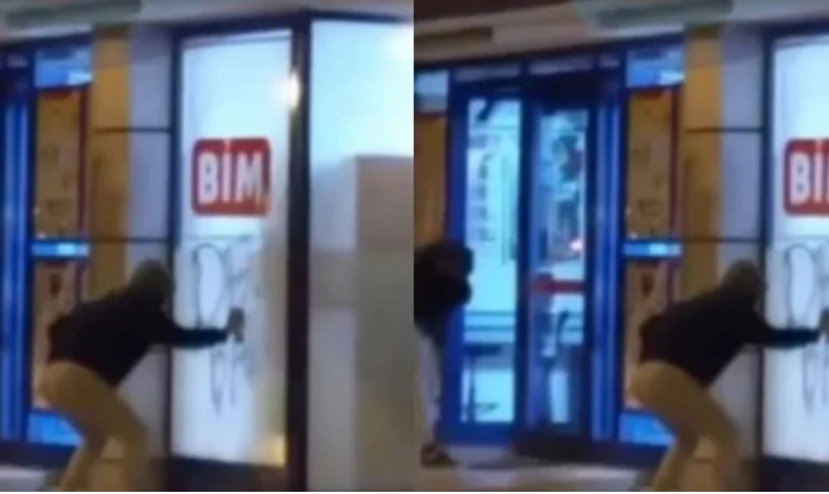 “Devlet baba"nın vandalları BİM mağazasına saldırdı