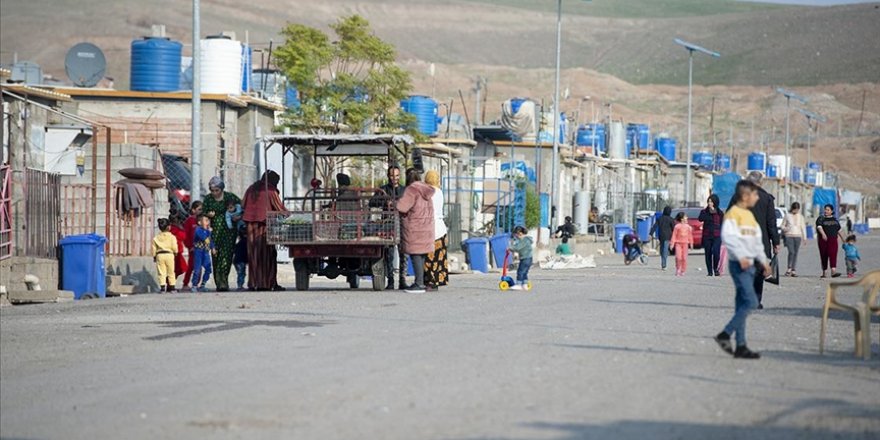 Erbil'deki sığınmacı kampında kalan Suriyeliler yeni yıla yokluk içinde buruk giriyor