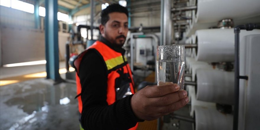 Gazze'de deniz suyunu arıtan tesisler Filistinlilerin can simidi oldu