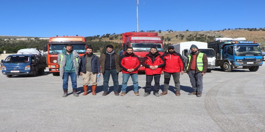 Özgür-Der gönüllüleri yardım çalışmalarına devam ediyor