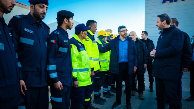 BAE Dışişleri Bakanı, Kahramanmaraş'ta deprem bölgelerini ziyaret etti
