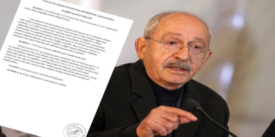 İmar affı tartışmasını siyasi ranta çevirmeye çalışan CHP'nin sicili 