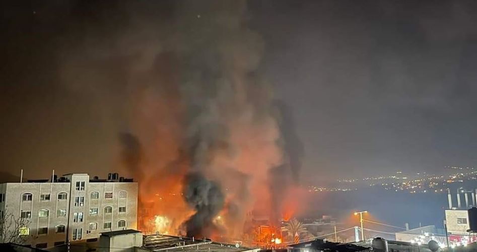 İşgal rejimi yahudi çetelerin savaş alanına çevirdiği Nablus'u kuşatmaya aldı