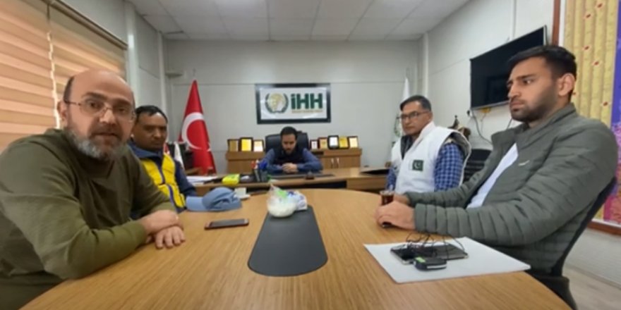Kilis'te Pakistan ve Nepalli yardım ekipleri ile röportaj