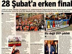 28 Şubat'a Erken Final
