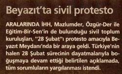 Beyazıt’ta Sivil Protesto