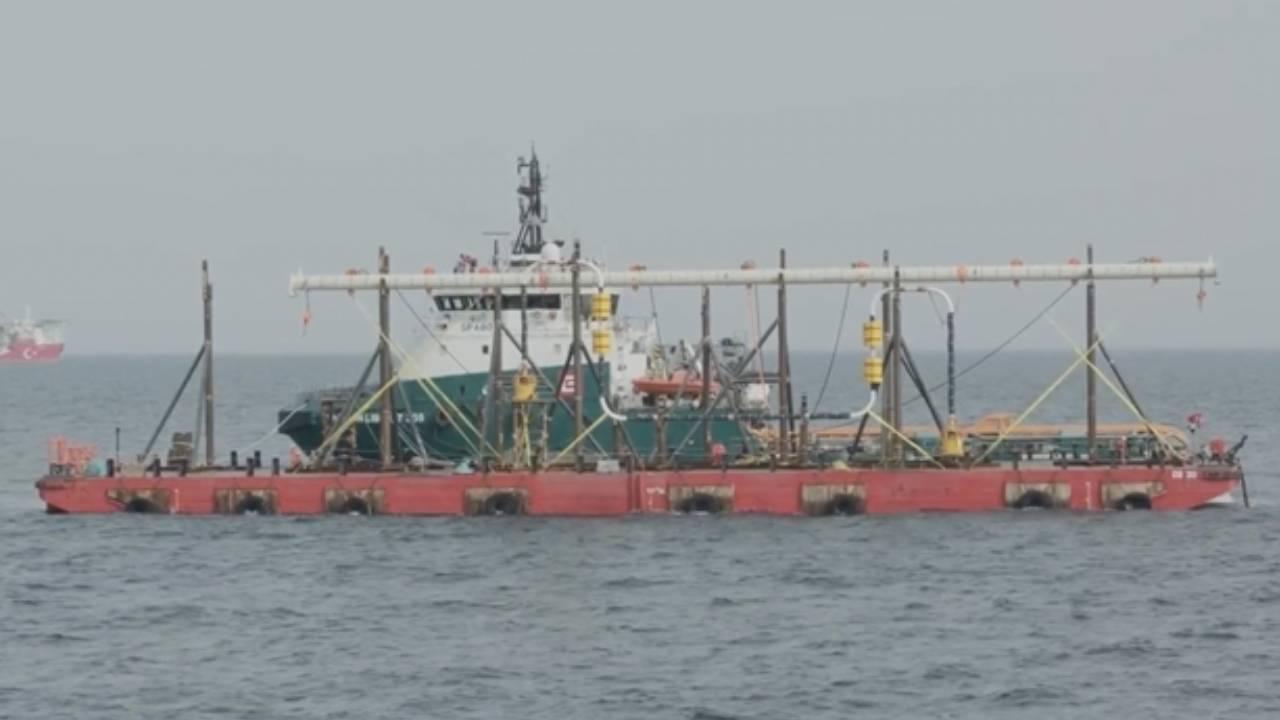 Karadeniz gazını taşıyacak boruların yerleştirme işlemi tamamlandı