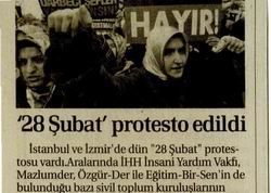 28 Şubat Protesto Edildi