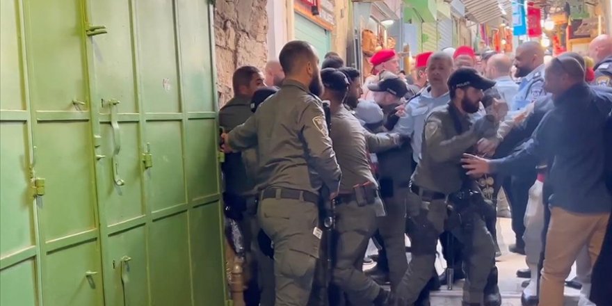 İşgal güçleri Kudüs'te Hristiyanlara saldırdı