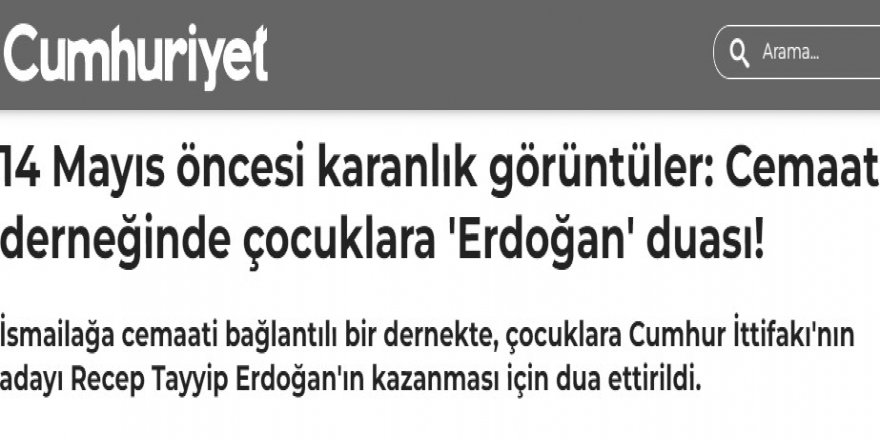 Erdoğan için dua etme suçu