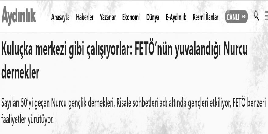 Perinçek'in karanlık medyası FETÖ ithamıyla İslami çalışmaları hedef gösteriyor!