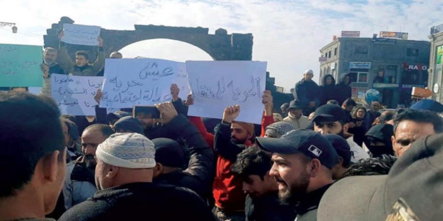 Suveyde’de de Esed rejimine yönelik protestolar