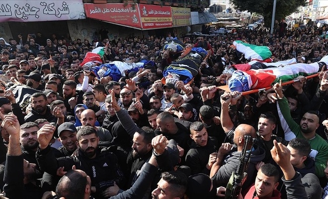 Siyonistler naaşlarını alıkoydu: Sembolik cenaze merasimi yapıldı