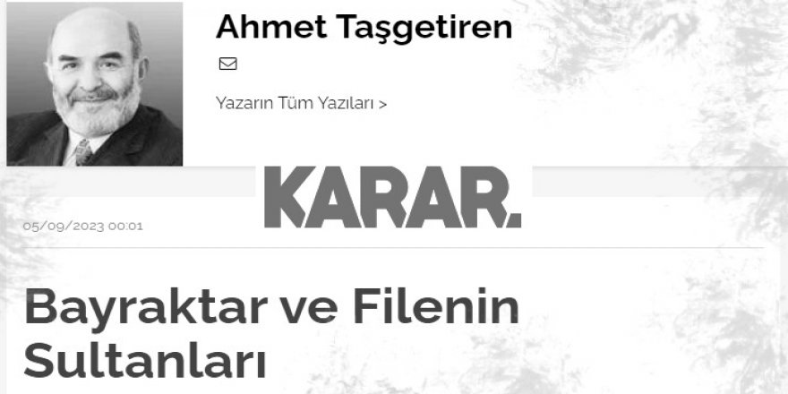 Ahmet Taşgetiren’in utanç verici “ortak değer” arayışı