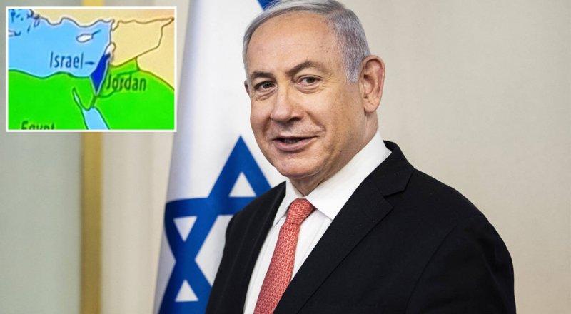 Netanyahu’dan BM'de Filistin'siz harita
