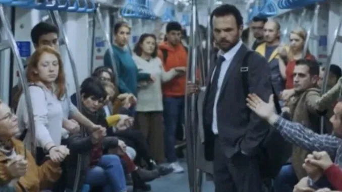Marmaray'da ki sapkın reklamın nasıl çekildiği ortaya çıktı