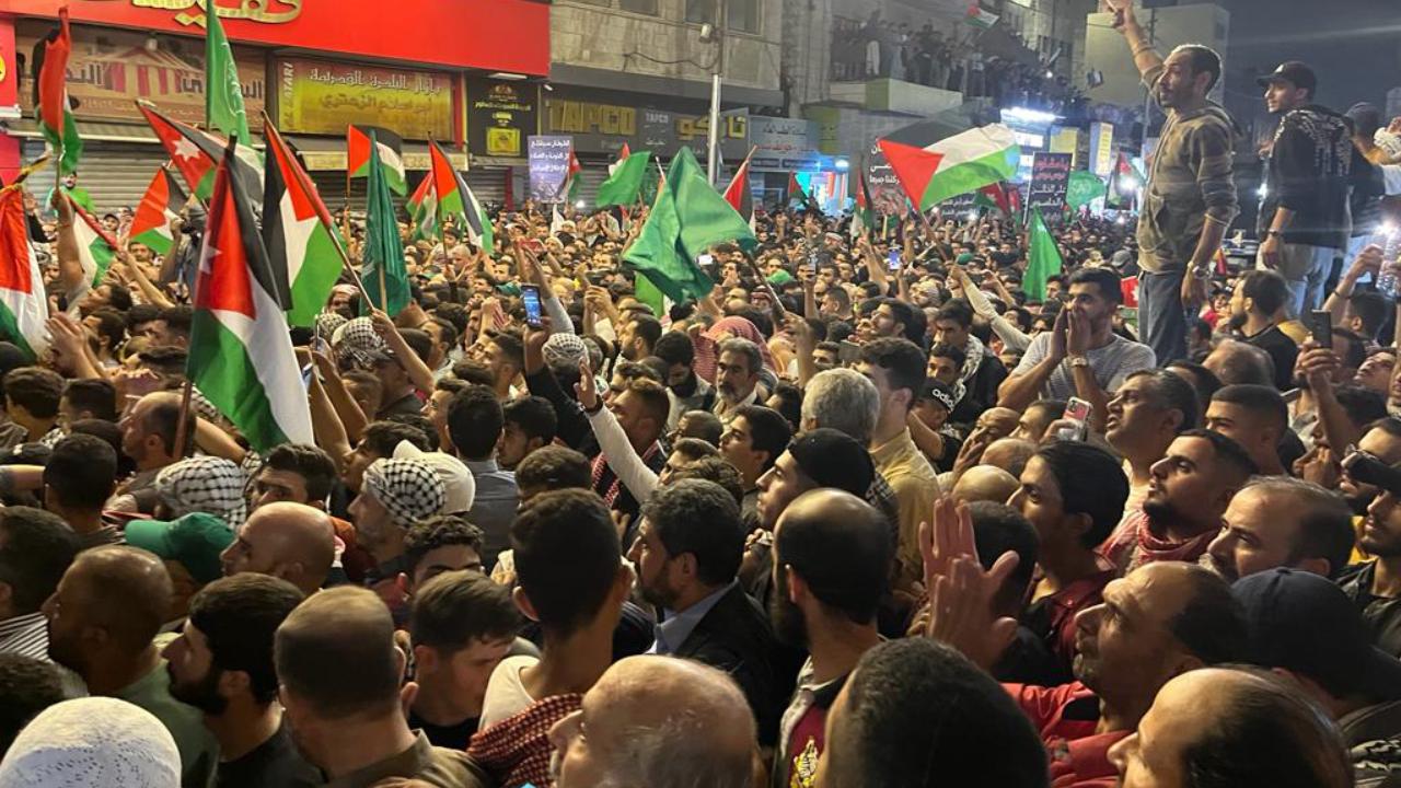 Ürdün'de “Gazze’ye destek” gösterisi yapıldı