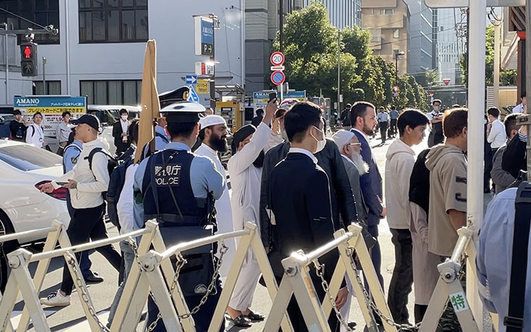Tokyo'da "Gazze'ye özgürlük" gösterisi düzenlendi