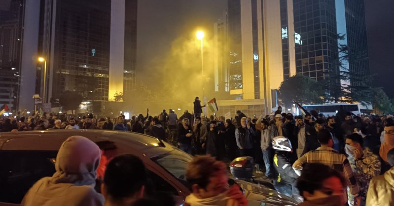 İşgal rejimi protestosunda polisten sert müdahale