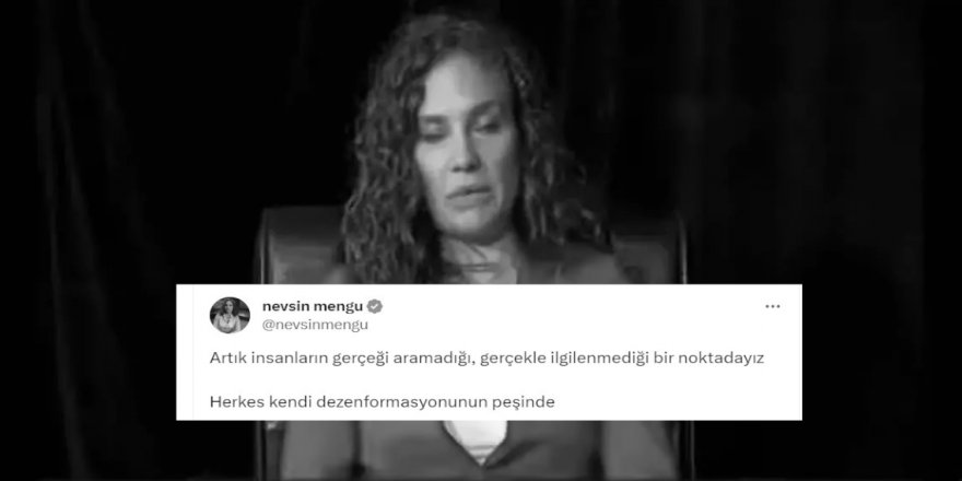 Günün fıkrası: Nevşin Mengü dezenformasyondan şikayet etmiş!