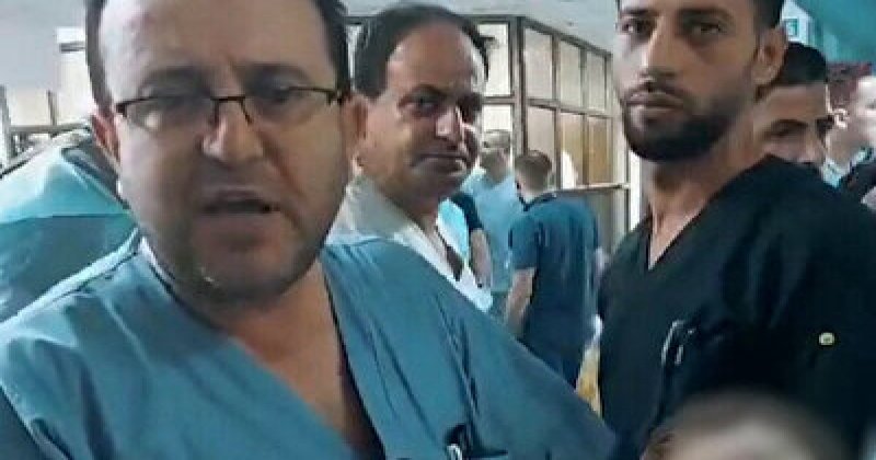 İsrail Gazze'de Kudüs Hastanesi'ni bombaladı
