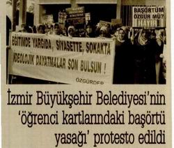 Öğrenci Katlarındaki Başörtü Yasağı Protesto Edildi