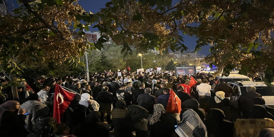 Siyonistlerin Gazze saldırıları Ankara’da protesto edildi