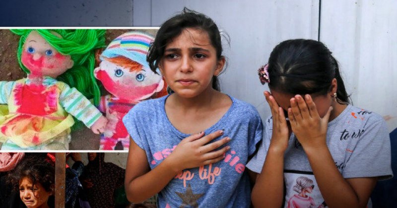 Siyonistler okullara kanlı bebek oyuncakları bıraktı