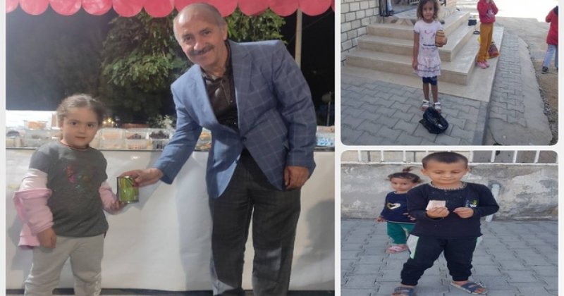 Mardin’de çocuklar Gazze için kumbaralarını bağışladı