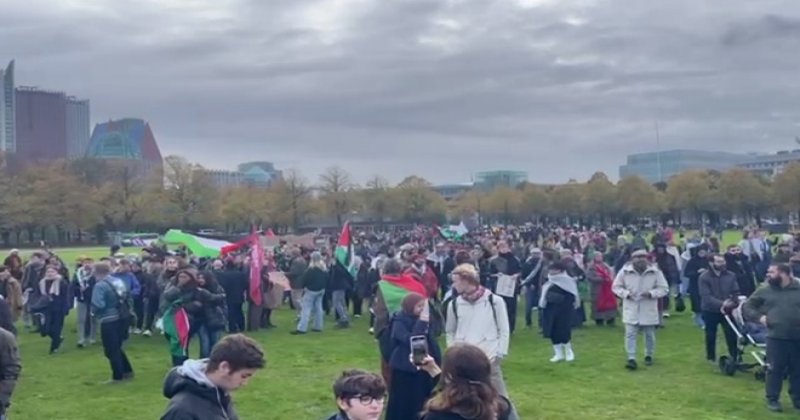 Hollanda’da Filistin'e destek gösterileri
