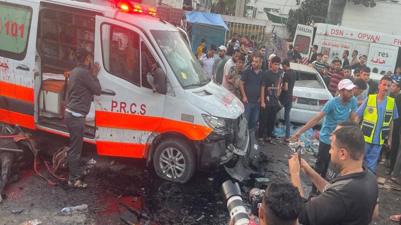 İşgalci İsrail’den ambulanslara hava saldırısı