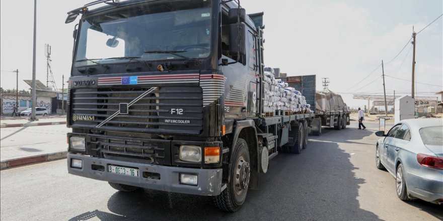 Filistin Kızılayı: 47 yardım tırı daha Gazze'ye giriş yaptı
