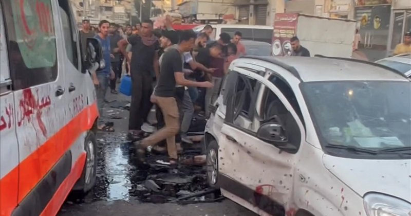 Gazze, bombalanan ambulansı "Hamas'ın kullandığı" iddiasını yalanladı