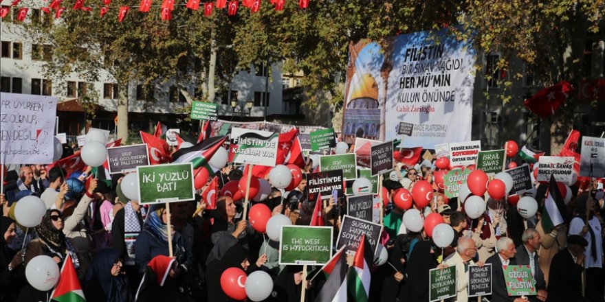 Tokat ve Kastamonu'da İsrail'in Gazze'ye saldırıları protesto edildi