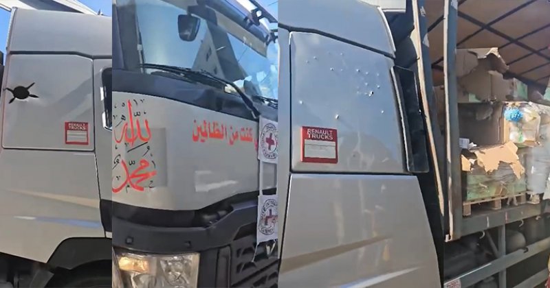 Gazze'ye giriş yapan yardım konvoyuna saldırı yapıldı