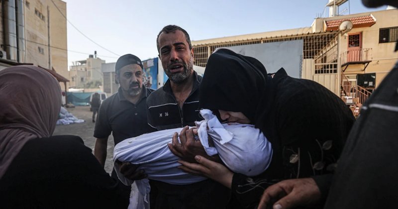 Siyonistler Gazze'de bir kez daha okulu hedef aldı