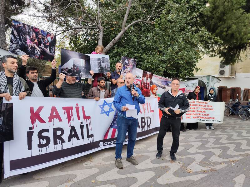 Akhisar’da işgalci İsrail telin edildi