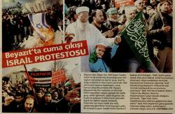 Beyazıt’ta Cuma Çıkışı İsrail Protestosu