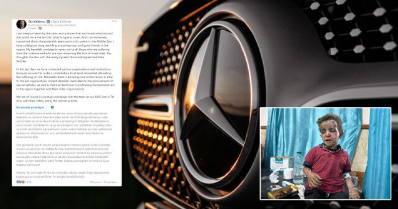 Mercedes'ten bebek katili İsrail'e açık destek