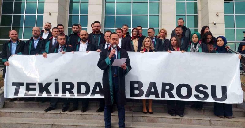 Tekirdağ Barosu, işgalci İsrail hakkında suç duyurusunda bulundu