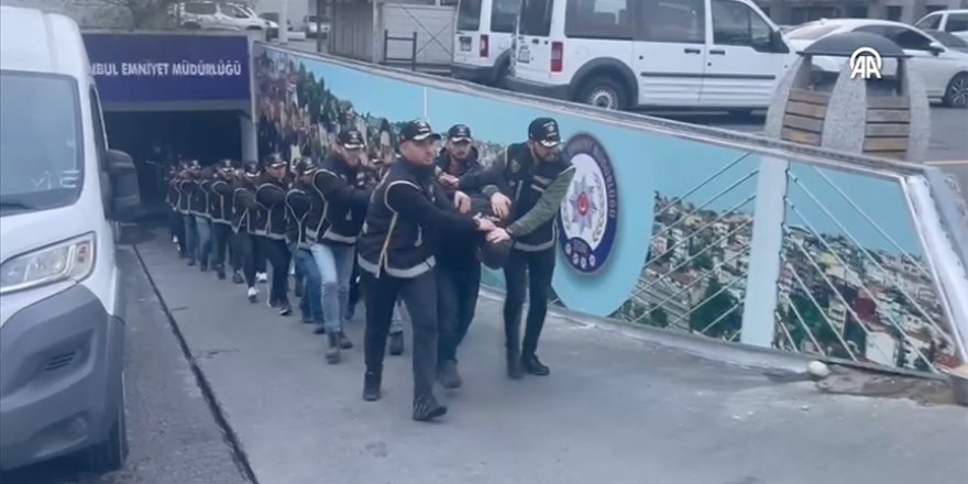 "Sarallar" suç örgütüne yönelik operasyonda yakalanan şüphelilerden 9'u tutuklandı
