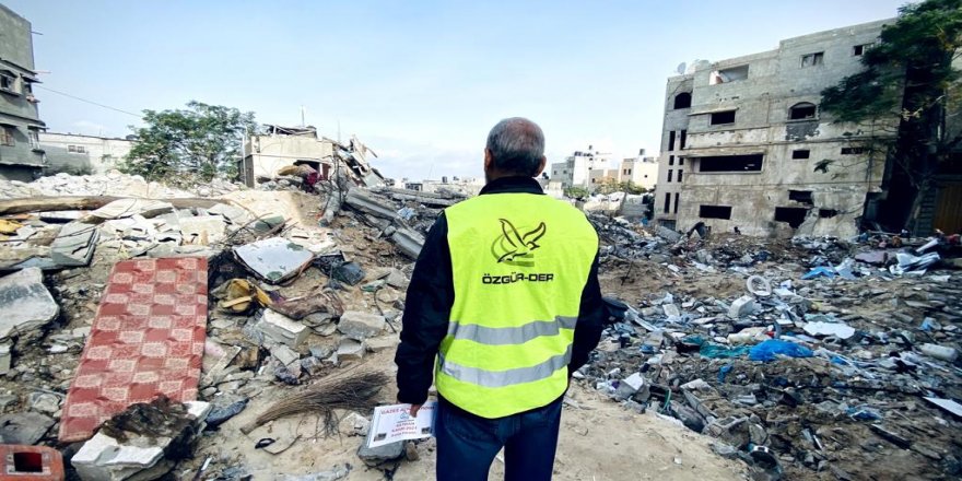 Batman Özgür-Der’in yardımları Gazze’de dağıtıldı