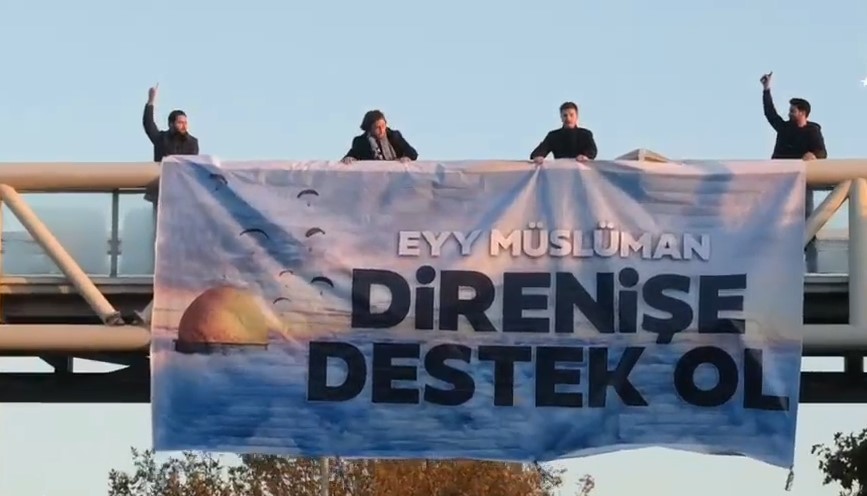 Konyalı gençlerden Gazze’ye destek eylemi