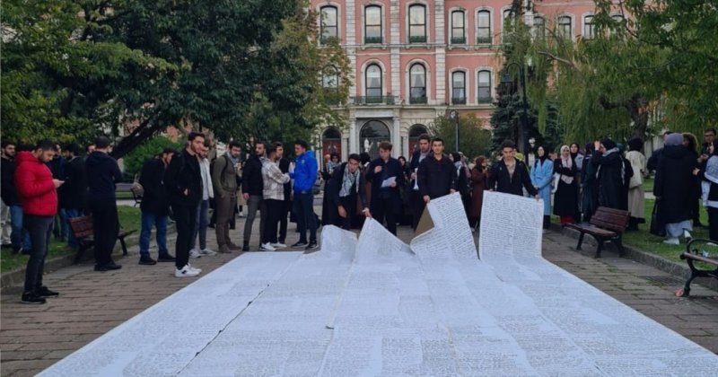 İstanbul Üniversitesinde Gazze etkinliği: Şehitler sayılardan ibaret değil!