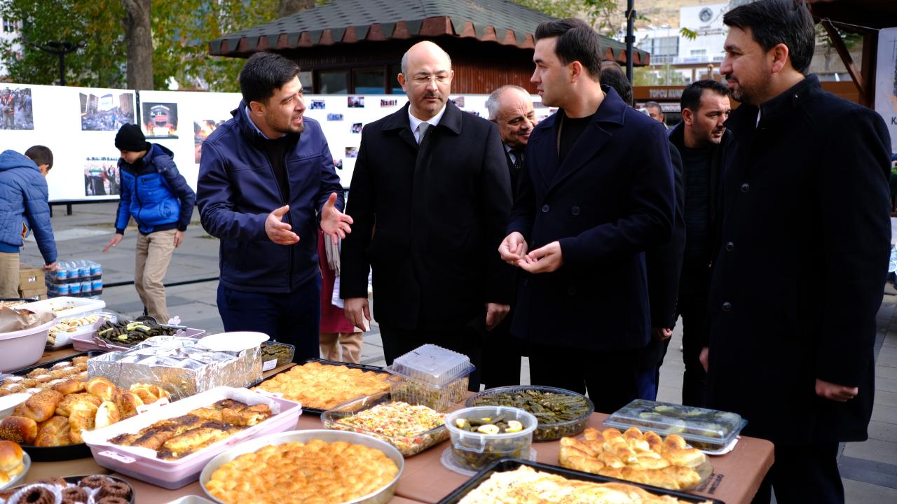 Kalp krizinden vefat eden okul müdürünün Filistinliler için kermes arzusu yerine getirildi