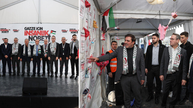 Başakşehir'de 'Gazze İçin İnsanlık Nöbeti' başladı