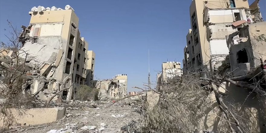 Katil İsrail’in saldırılarının ardından Gazze'nin kuzeyi harabeye döndü
