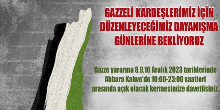 Filisin halkı ile dayanışma kermesi