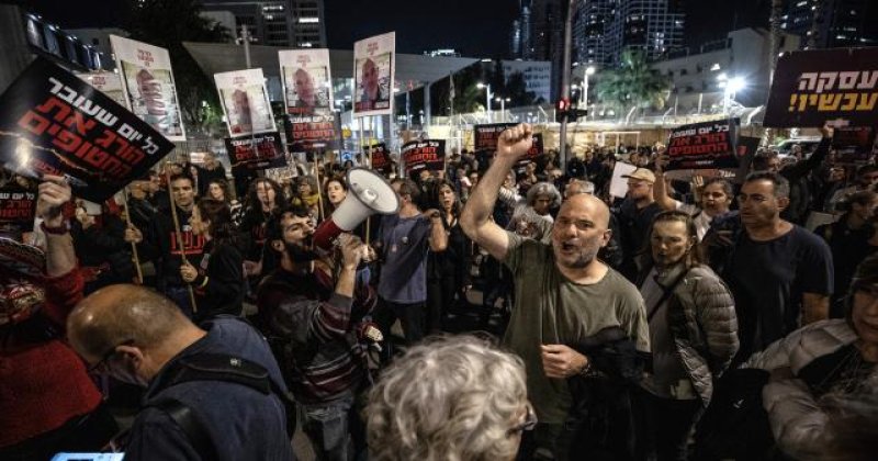 İşgal rejiminde Netanyahu karşıtı protestolar devam ediyor