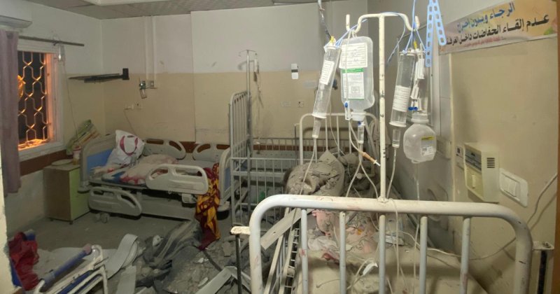 İşgalciler Gazze'deki Kemal Advan Hastanesi'nin 4 saat içinde boşaltılmasını istedi